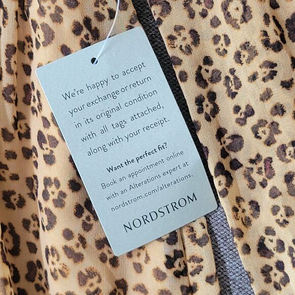 Rachel Parcell S Animal Print Smocked Ruffle Long Sleeve Baby Dress 852 - Picture 8 of 11